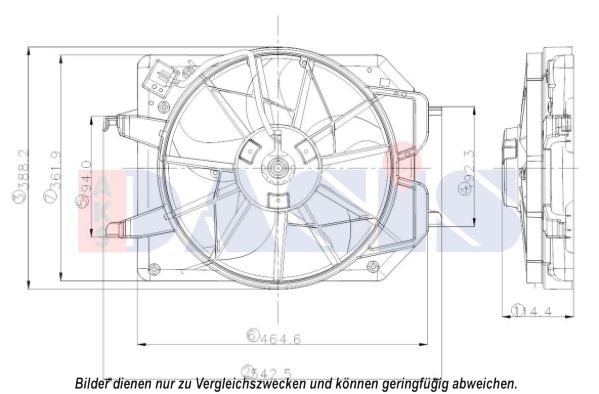 AKS DASIS Ventilaator,mootorijahutus 098300N